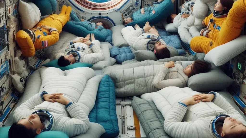 ¿Cómo duermen en la estación espacial internacional?